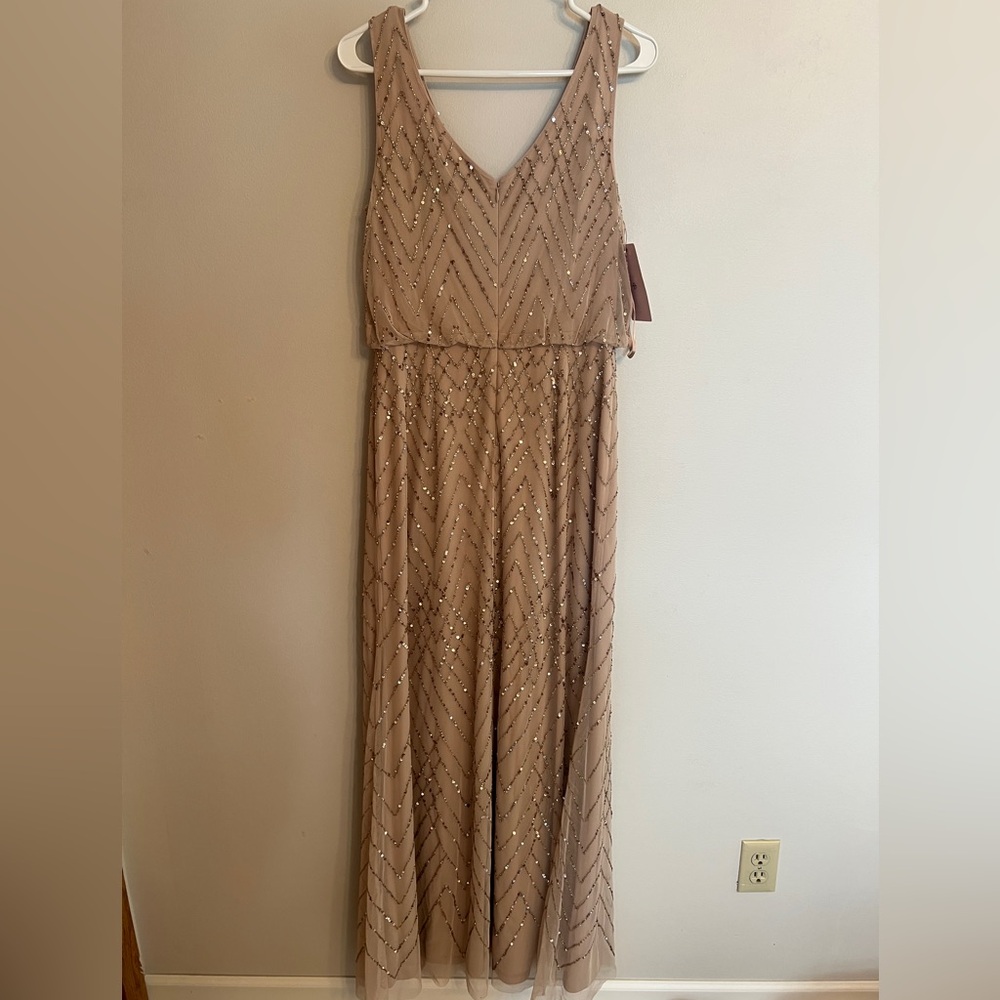 Bhldn Blaise Maxi Beaded Dress Blush / Beige - Picture 6 of 8